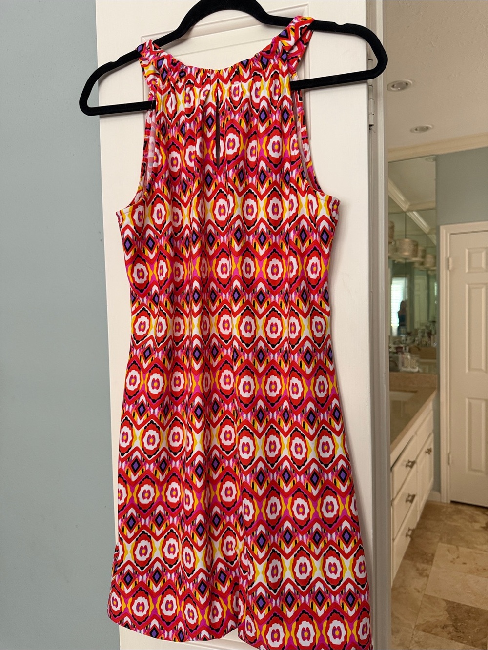 Jude Connally Multicolor Geo-Print Sleeveless Mini Dress